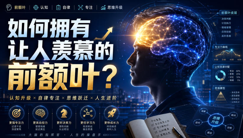 付费文：如何拥有让人羡慕的前额叶？-轻创终点站