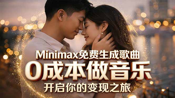Minimax免费生成歌曲实测！0成本做音乐，说唱流行Lofi一键生成-源创文化:轻创终点站