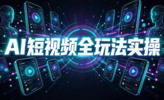 AI短视频全玩法实操(剪辑+带货+数字人+漫剧+短剧)-轻创终点站
