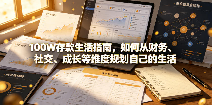 付费文章:100W存款生活指南,如何从财务、社交、成长等维度规划自己的生活-源创文化:轻创终点站