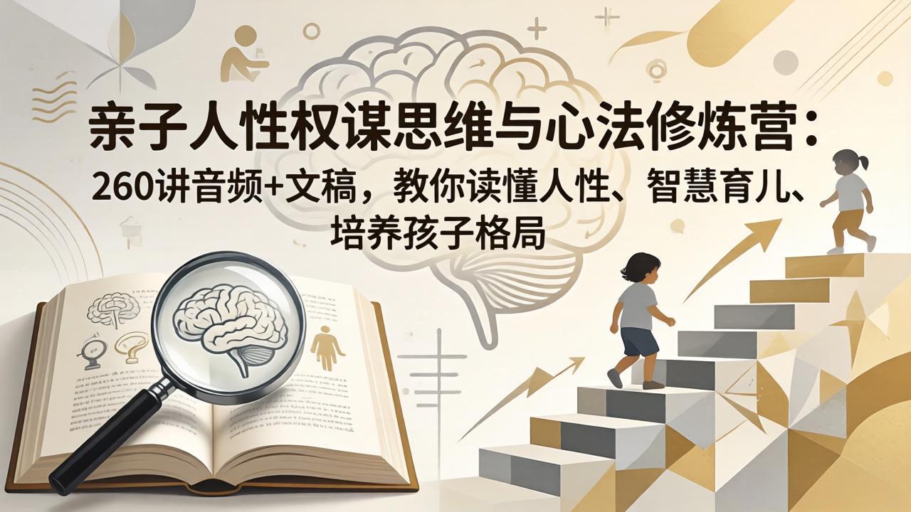 亲子人性权谋思维与心法修炼营：260讲音频+文稿，教你读懂人性、智慧育儿、培养孩子格局-源创文化:轻创终点站