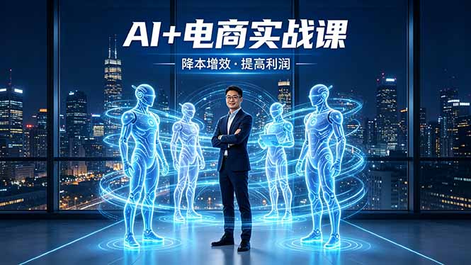AI+电商实战课，1人+N个AI 智能体，把SOP变AI员工，实现降本增效提高利润-源创文化:轻创终点站