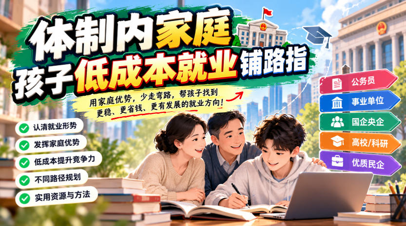 某公众号付费文章：体制内家庭，孩子低成本就业铺路指-轻创终点站