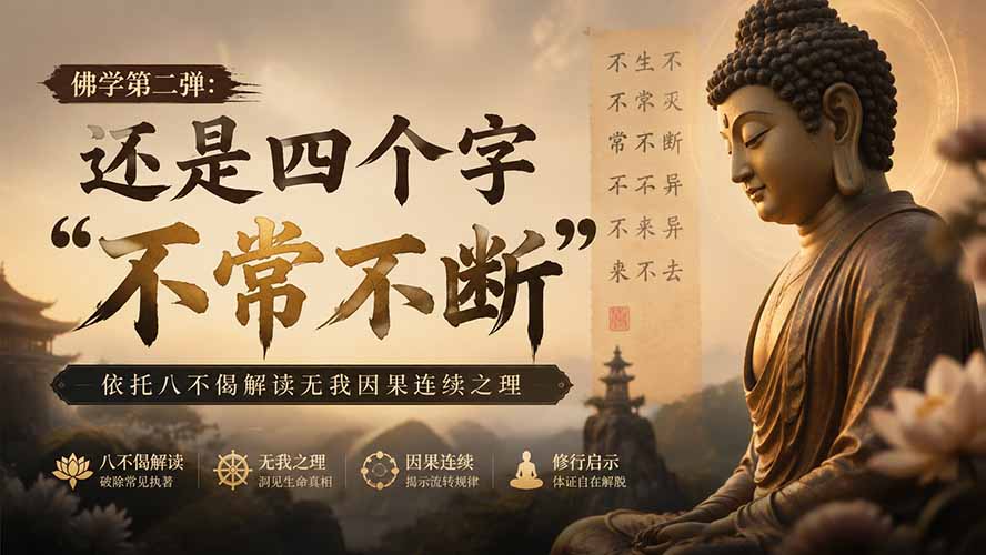 付费文章：佛学第二弹：还是四个字“不常不断”依托八不偈解读无我因果连续之理-轻创终点站