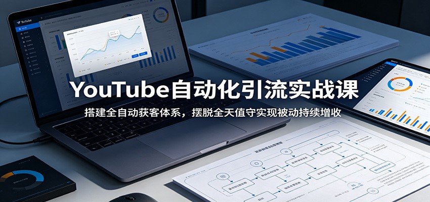 YouTube自动化引流实战课：搭建全自动获客体系，摆脱全天值守实现被动持续增收-源创文化:轻创终点站