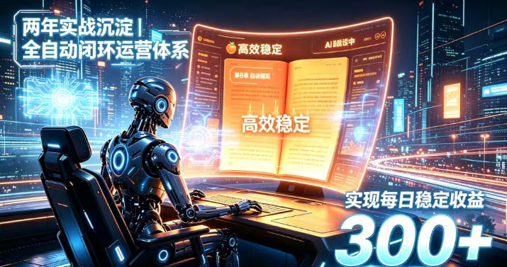两年实战沉淀｜全自动闭环运营体系，实现每日稳定收益300+【揭秘】-轻创终点站