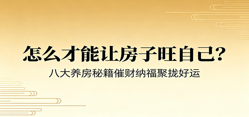 付费文章《怎么才能让房子旺自己？》八大养房秘籍催财纳福聚拢好运-源创文化:轻创终点站