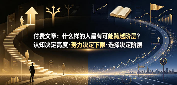 付费文章：什么样的人最有可能跨越阶层？认知决定高度·努力决定下限·选择决定阶层-源创文化:轻创终点站