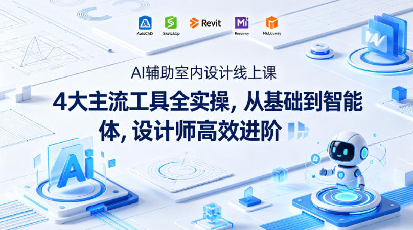 AI辅助室内设计线上课｜4大主流工具全实操，从基础到智能体，设计师高效进阶-源创文化:轻创终点站