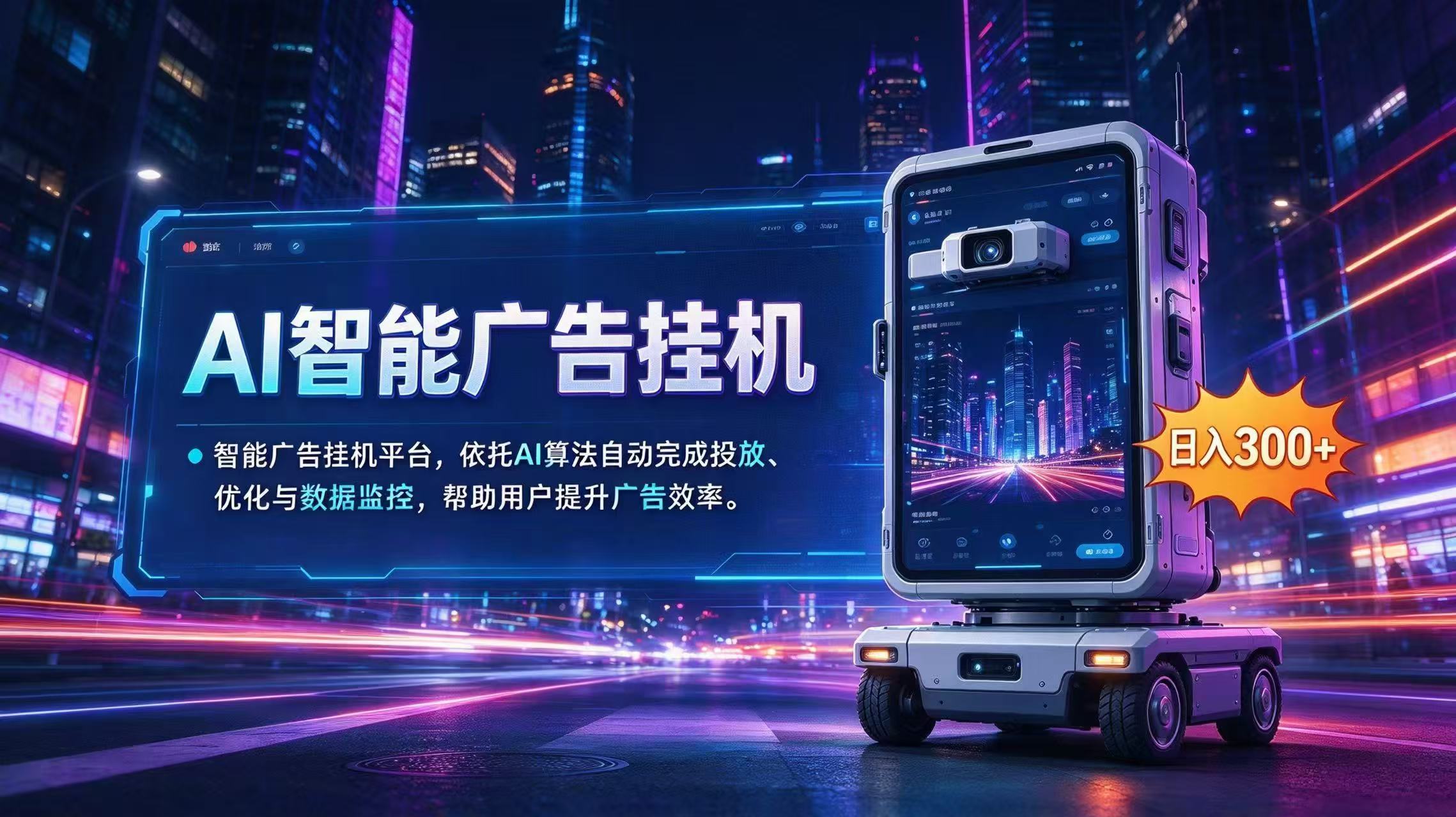 AI 智能广告挂机｜AI 自动运行，轻松托管广告任务-轻创终点站