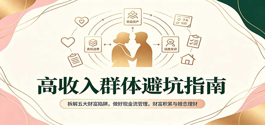 高收入群体避坑指南：拆解五大财富陷阱，做好现金流管理，财富积累与婚恋理财-轻创终点站