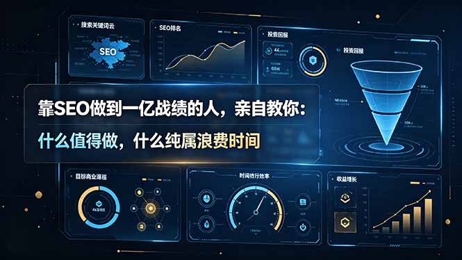 靠SEO做到一亿战绩的人,亲自教你:什么值得做,什么纯属浪费时间【原创双语字幕】-源创文化:轻创终点站
