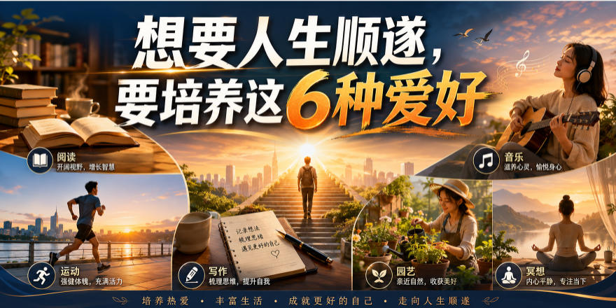 公众号付费文章：想要人生顺遂，要培养这6种爱好-轻创终点站