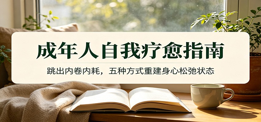 成年人自我疗愈指南：跳出内卷内耗，五种方式重建身心松弛状态-轻创终点站