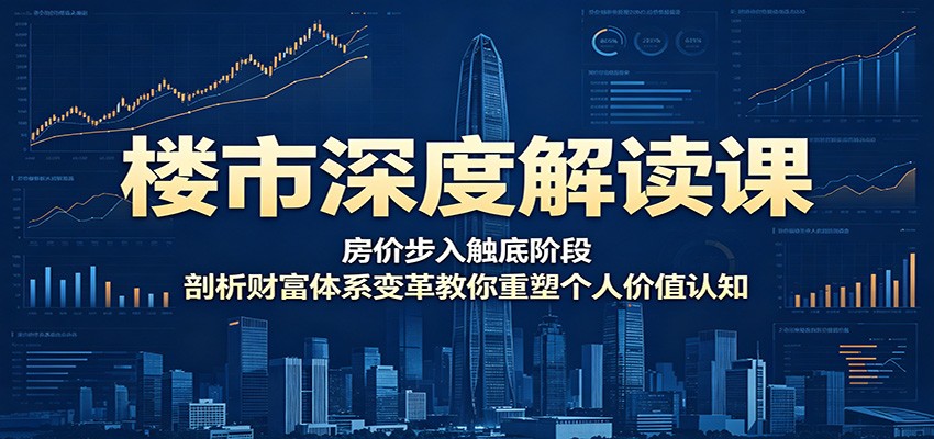 楼市深度解读课：房价步入触底阶段，剖析财富体系变革教你重塑个人价值认知-源创文化:轻创终点站